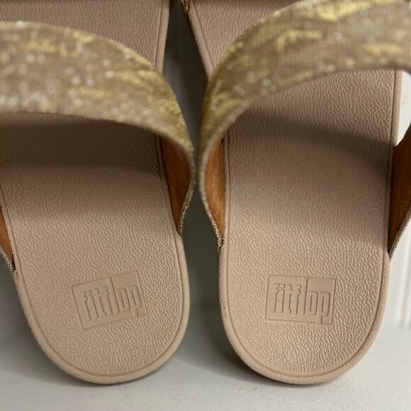 FitFlop Women's Lulu Glitz Slide Sandals Size 11 - Picture 4 of 8